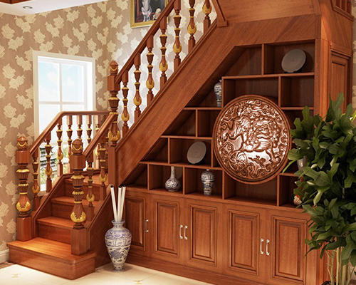 消费者喜欢楼梯木材本身的温暖感